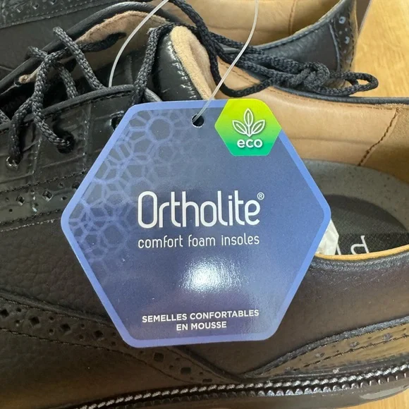 FootJoy Black Leather Men's Golf Shoes - Picture 7 of 16